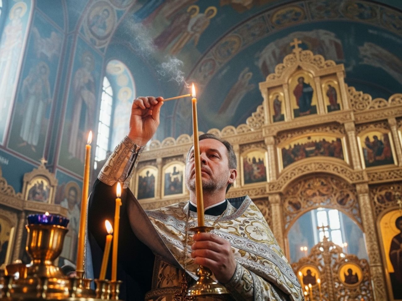 Запалити свічку в православному храмі