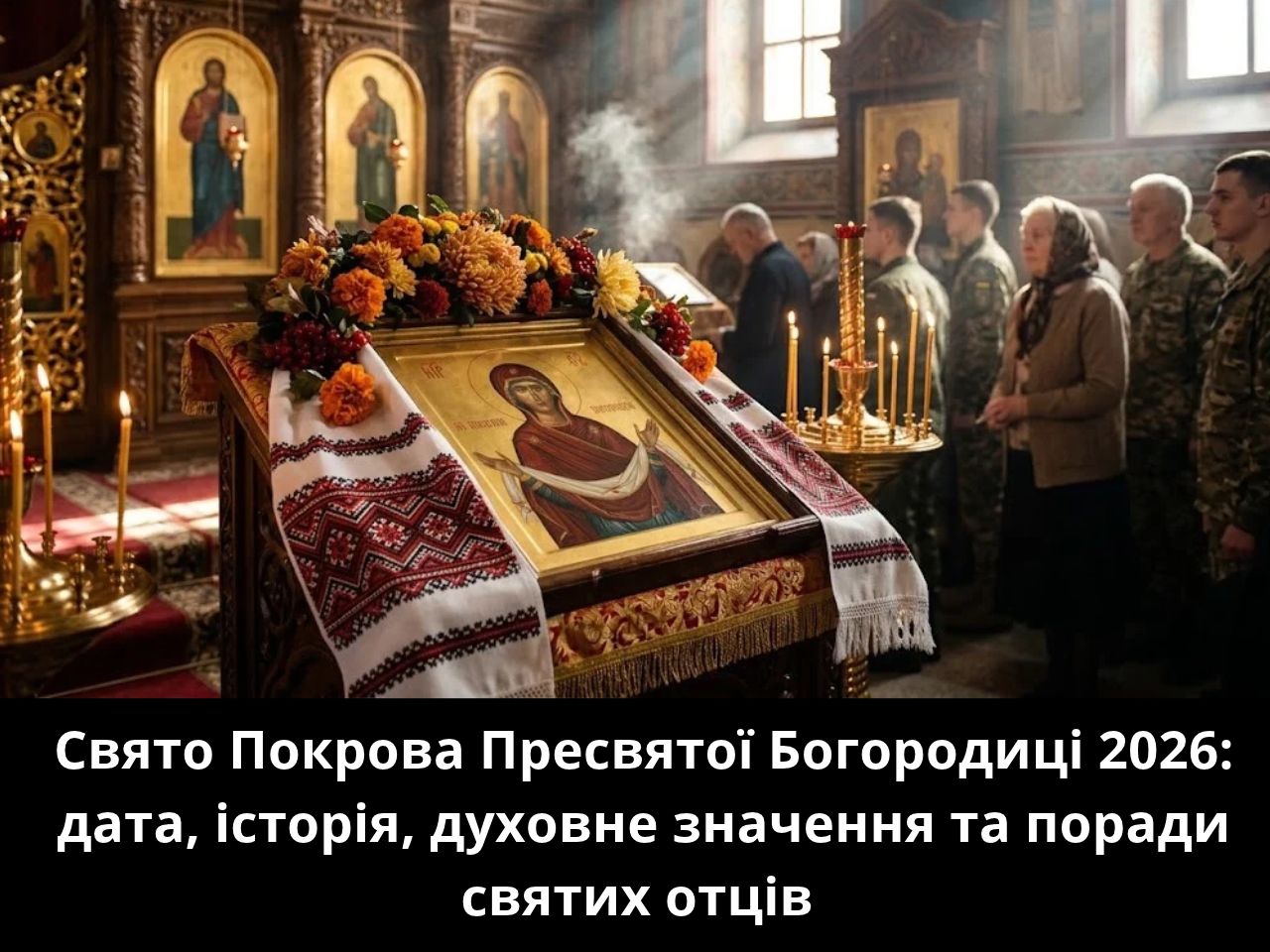 Покрова Пресвятої Богородиці 2026: дата, історія, духовне значення та поради святих отців