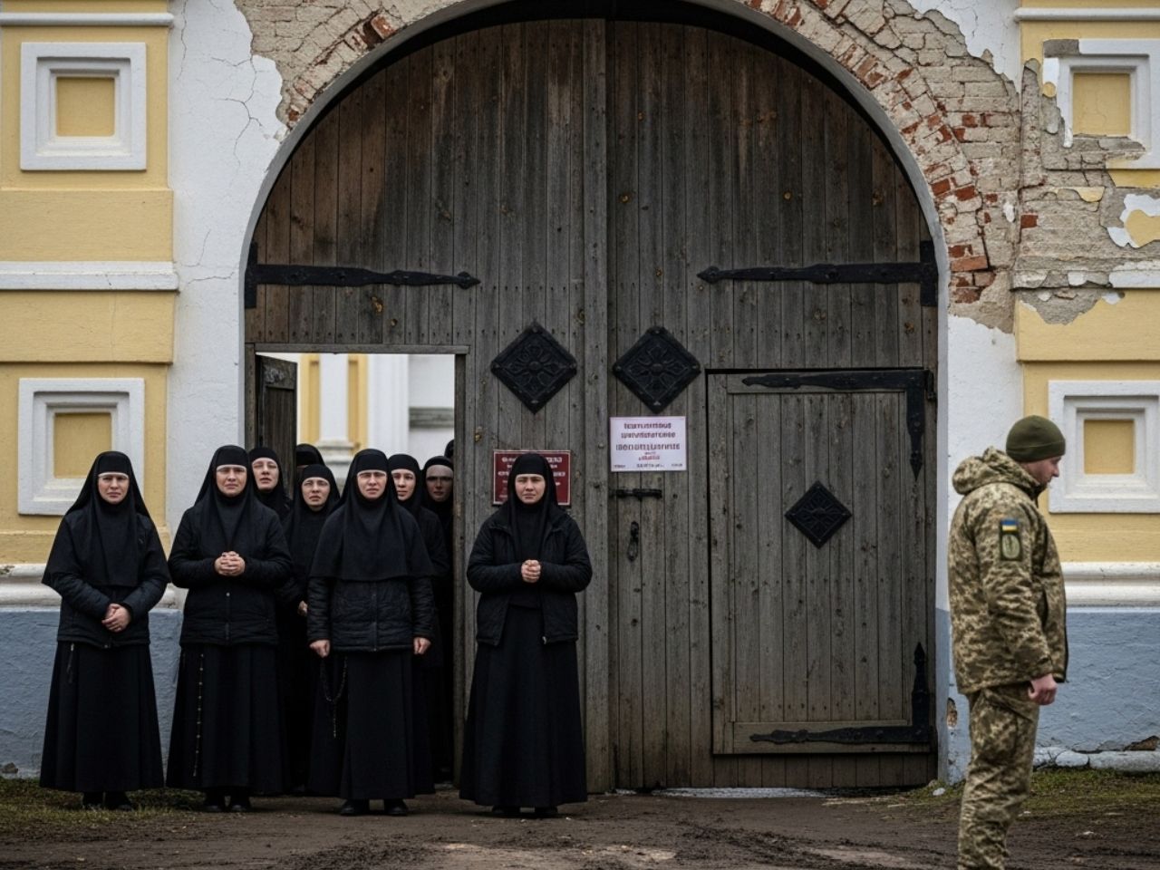 Густинський монастир відмовив важко пораненим військовим ЗСУ, зате приютив поранених окупантів